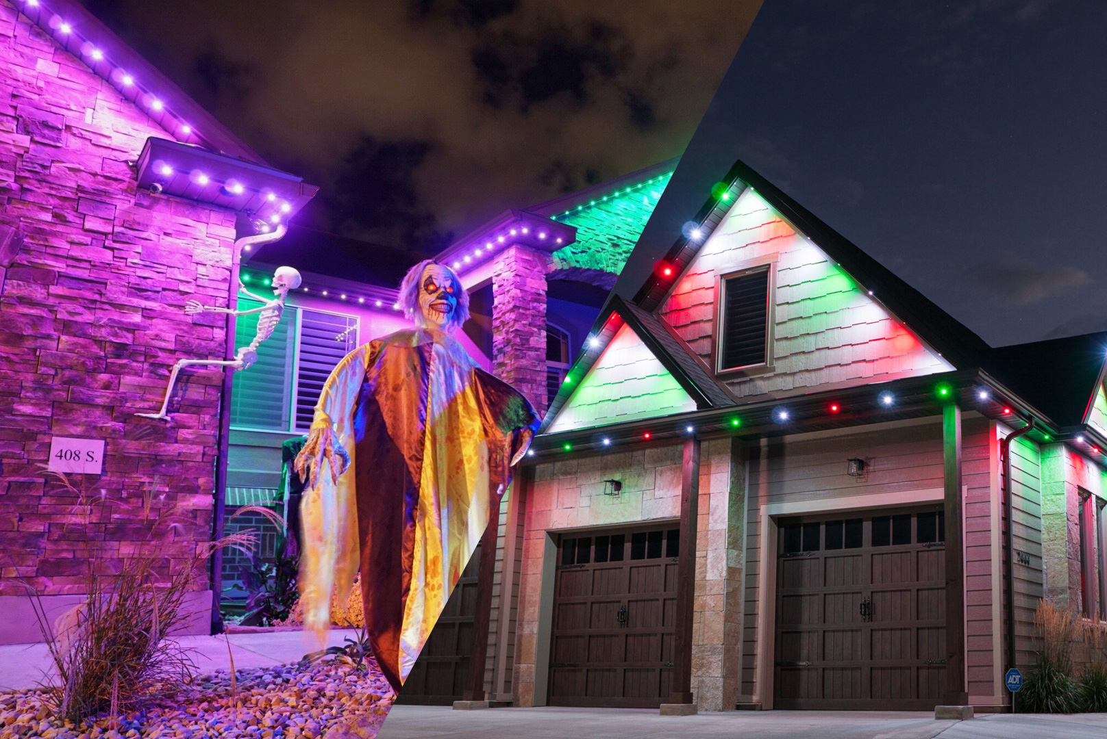 Permanent Holiday LED Lighting Jellystream Lighting JellyFish